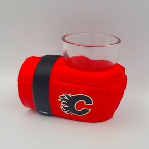 NHL Vancouver Canucks Wrist Shot Glass And Holder
